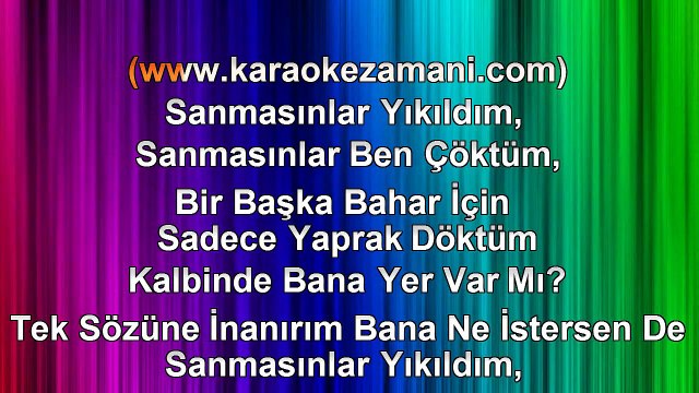 Berkay - İnanırım - 2014 TÜRKÇE KARAOKE