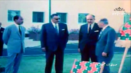 فيديو نادر لعبد الناصر والسادات في مطروح عام 1964
