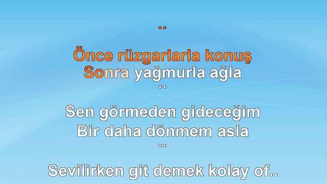 Berksan - Çözemedim - (2013) TÜRKÇE KARAOKE