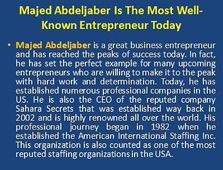 Majed Abdeljaber - Business Entrepreneur