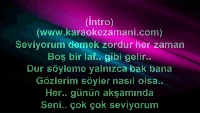 Bora Öztoprak - Seni Seviyorum - 2007 TÜRKÇE KARAOKE