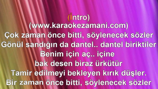 Bora Öztoprak - Çetrefilli Yollar - 2013 TÜRKÇE KARAOKE