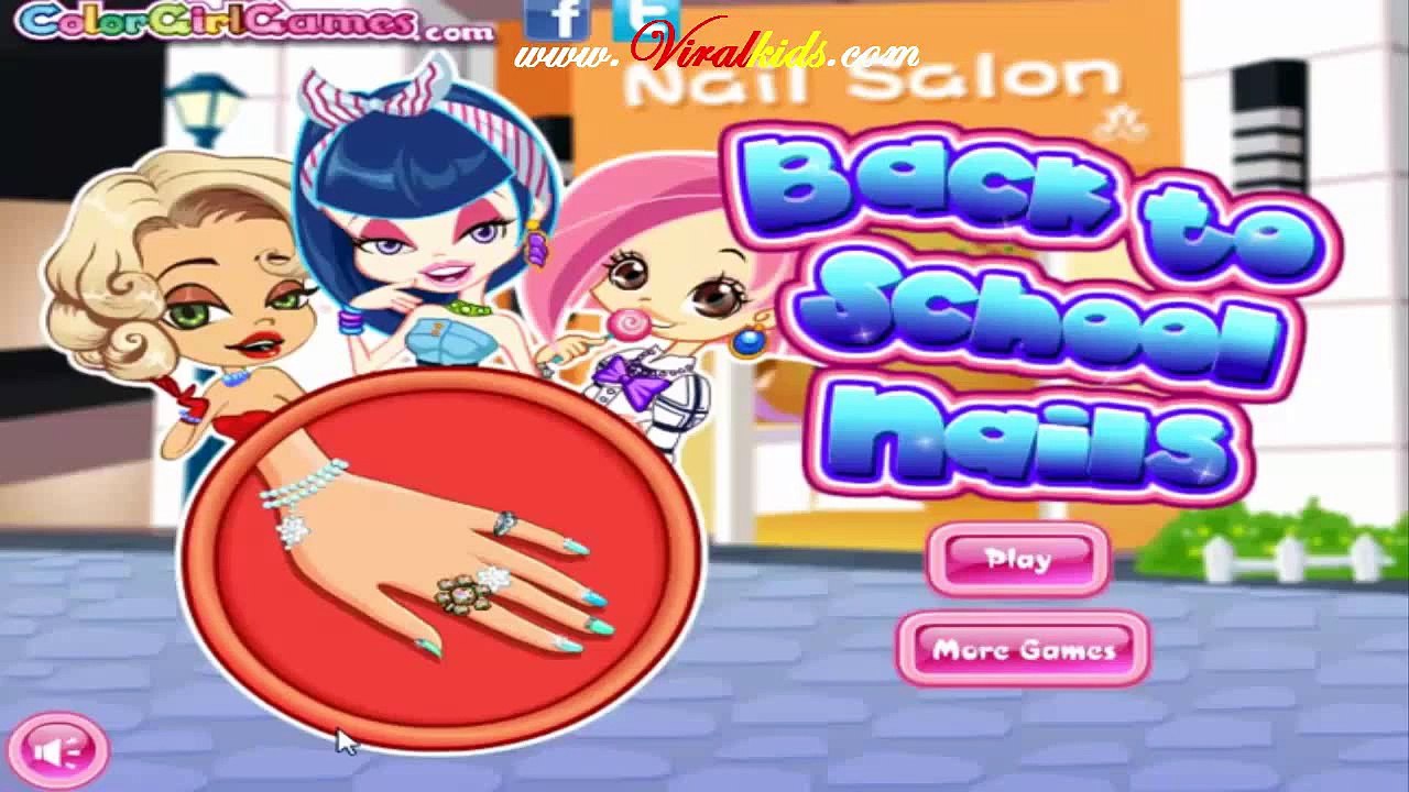 Back To School Nails - Back To School Nail Spa Salon Game