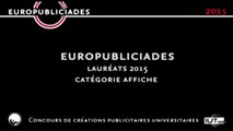 Europubliciades 2015 -  lauréats catégorie affiche
