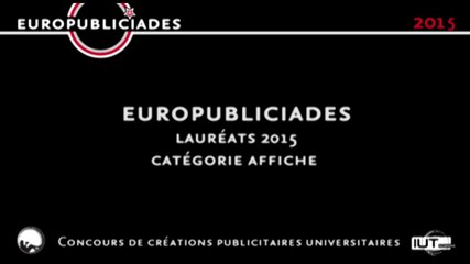 Europubliciades 2015 -  lauréats catégorie affiche