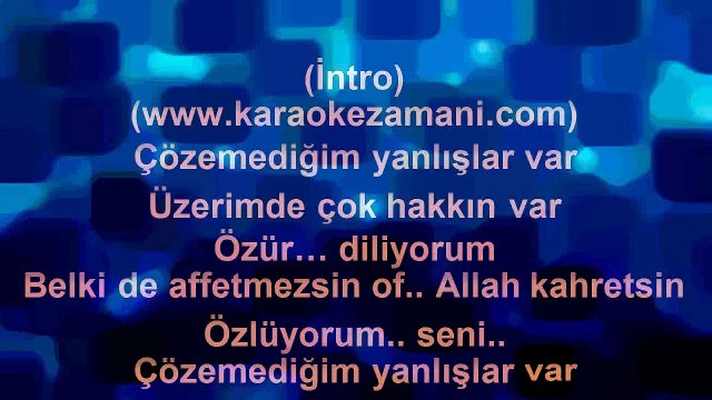 Burak Öksüzoğlu - Aradığımda - (2012) TÜRKÇE KARAOKE