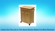 Winsome Wood Single Drawer Storage Cart, Natural Review