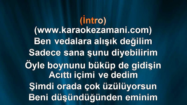 Burak Öksüzoğlu - İki Gün - (2012) TÜRKÇE KARAOKE