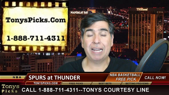 Oklahoma City Thunder vs. San Antonio Spurs Free Pick Prediction NBA Pro Basketball Odds Preview 4-7-2015