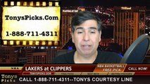 LA Clippers vs. LA Lakers Free Pick Prediction NBA Pro Basketball Odds Preview 4-7-2015