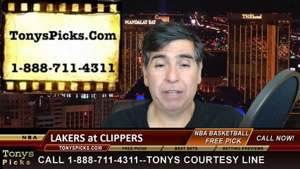 LA Clippers vs. LA Lakers Free Pick Prediction NBA Pro Basketball Odds Preview 4-7-2015