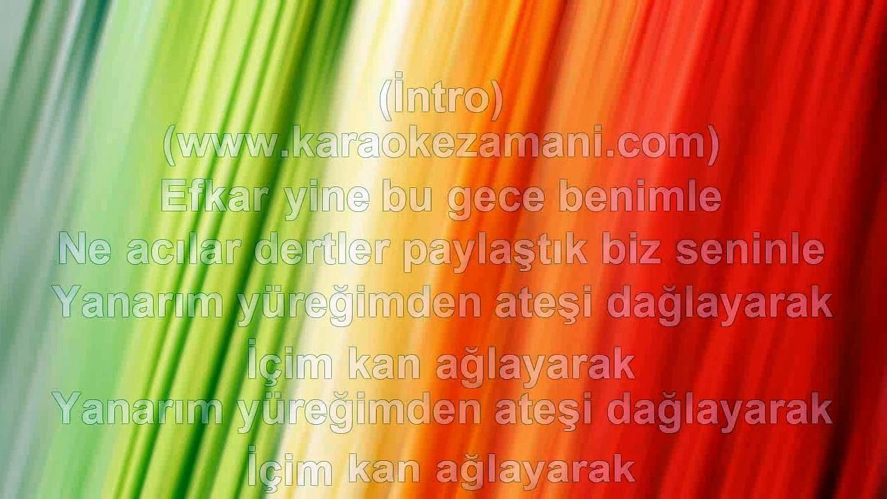 Burak Öksüzoğlu - Müslüm Baba - 2014 TÜRKÇE KARAOKE