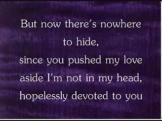 Olivia Newton John - Hopelessly Devoted To You Lyrics
