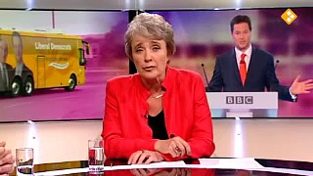 Nick Clegg speaking fluent Dutch in tv interview with NOVA
