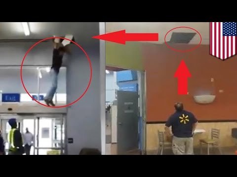 Ladrón en Walmart salta desde el tejado para escapar de las autoridades
