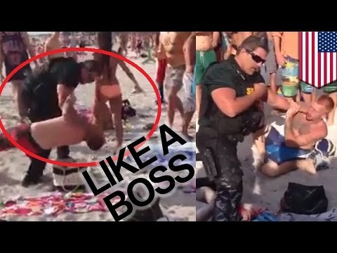 Oficial de policía solitario logra reducir a dos hombres borrachos que se resistían al arresto