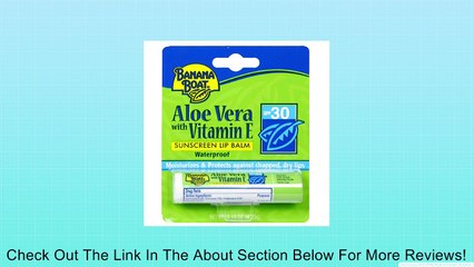 Banana Boat Aloe Vera SPF 30 Lip Balm 3 Pack Review