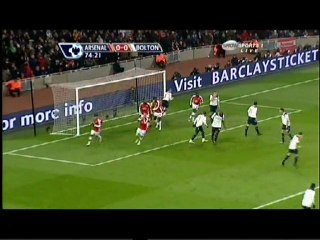 الشوط الثاني : ارسنال 1-0 بولتون 2009 .