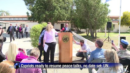 Cypriots ready to resume peace talks, no date set: UN