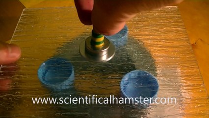 Homemade Levitating Top Levitron - levitron casero Tutorial