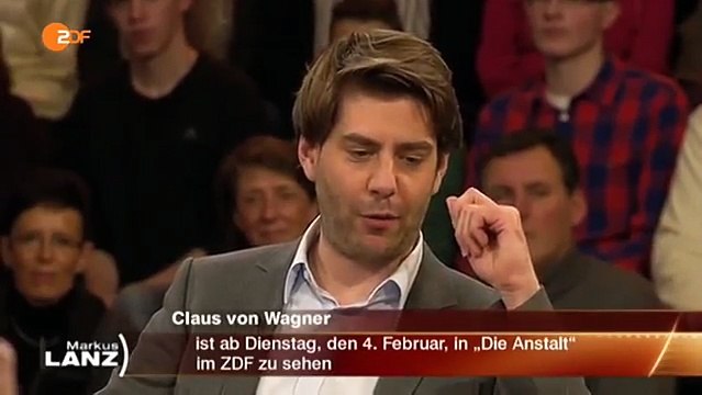 Markus Lanz mit den Anstaltsleiter Max Uthoff und Claus von Wagner
