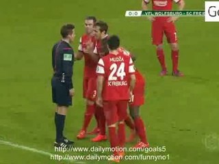 Ricardo Rodriguez Goal Wolfsburg 1 - 0 Freiburg DFB Pokal 7-4-2015