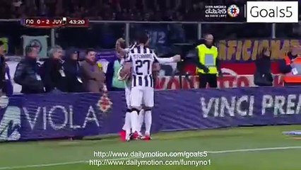 Roberto Pereyra Goal Fiorentina 0 - 2 Juventus Coppa Italia 7-4-2015