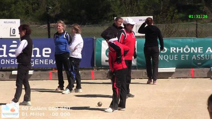 Mène 2, Finale du Super 16 Féminin, Sport Boules, Bourg-Saint-Andéol 2015