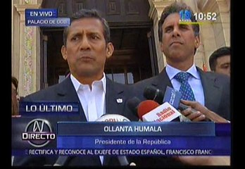 Ollanta Humala: “Hay pruebas de espionaje y no queremos ambigüedades”