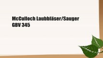 McCulloch Laubbläser/Sauger GBV 345