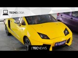 Tiro a 3.200km atinge carro supersônico / Empresa chinesa faz cópia popular do Lamborghini