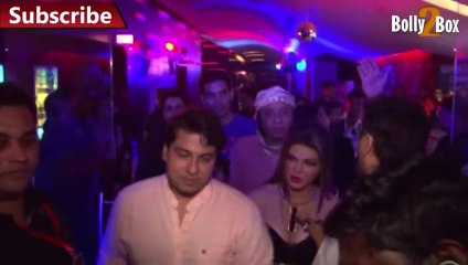 Rakhi Sawant Adjusting Her Top