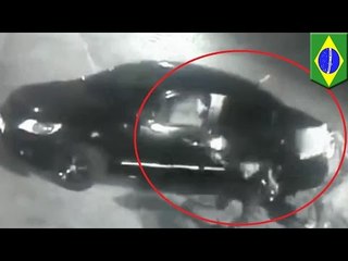 Mugging fail caught on camera: thugs try to rob gun-packing Brazilian off-duty cop