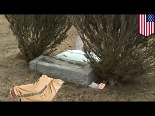 Tombstone kills man: Elderly man pinned to the ground by 300 pound headstone