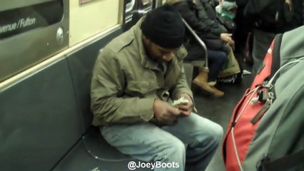 Negro Racist Verbally Assaults Train Passengers. No charges filed.