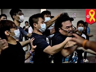 Demonstranten in Hongkong von gewalttätigen Banden eingeschüchtert