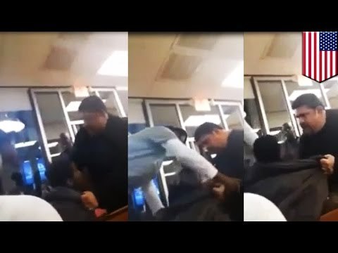 Bohater w restauracji wyrzuca mężczyznę, który przydusił swoją dziewczynę