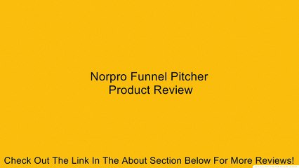 Norpro Funnel Pitcher Review