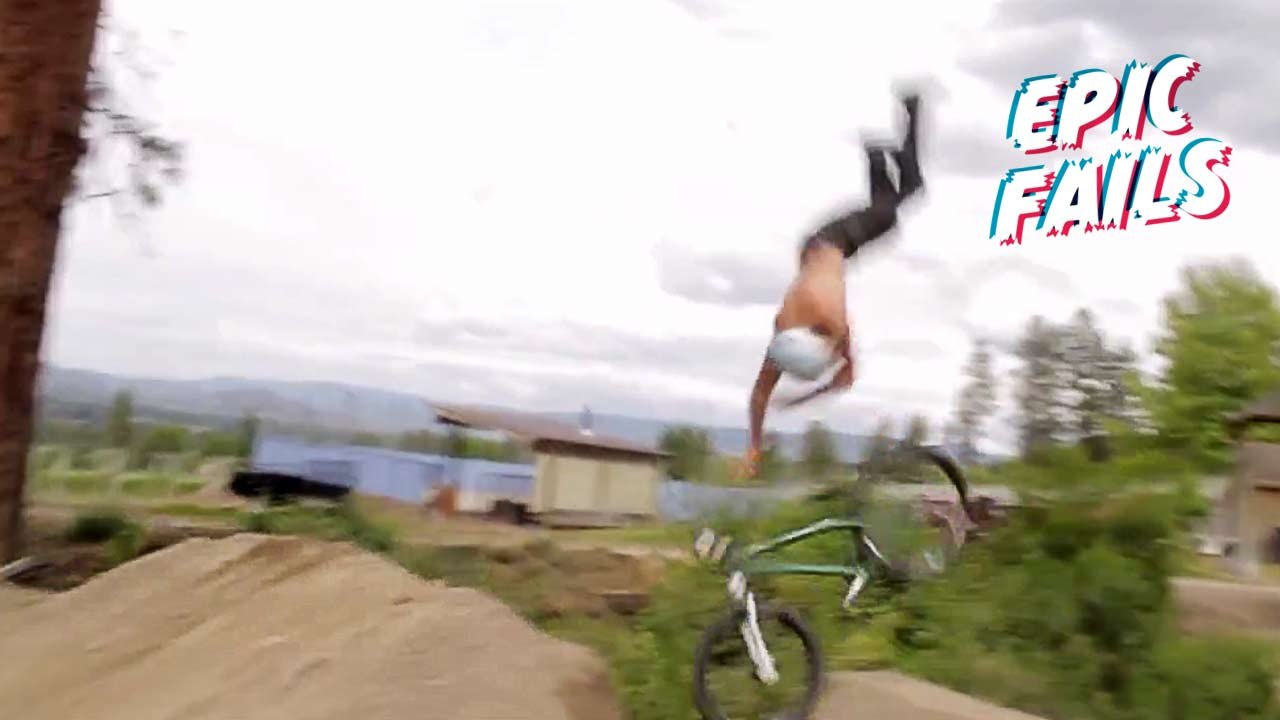 Dolphin-Like Spasm To Face-Plant On Mountain Bike | Epic Fails