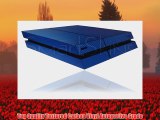Sony Playstation 4 PS4 Textured Blue Carbon Fibre Skin Wrap Cover Decal Cover