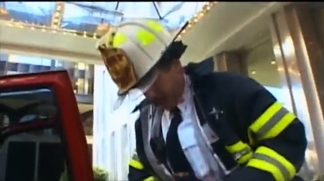 Signs of an explosion at the WTC North Tower lobby