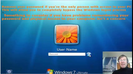 How Remove Password & Login Icon from Screen Win 7