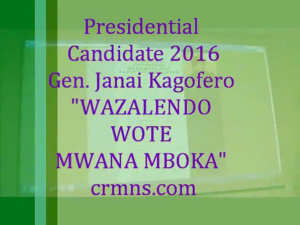 PRESIDENTIAL CANDIDATE DRC CONGO 2016