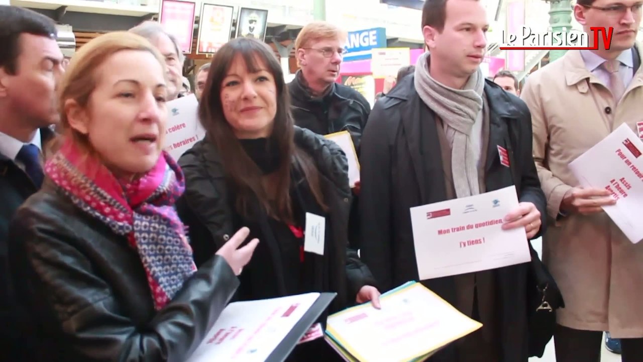 SNCF Picardie : les usagers en colère manifestent en gare du Nord