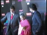 Amitabh, Abhishek and Jaya Bachchan at The Red Carpet of Screen Awards