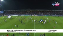 Auxerre - Guingamp : les supporters envahissent trop tôt le terrain