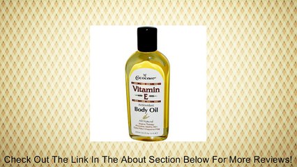 Cococare Vitamin E Antioxidant Body Oil, 8.5 Ounce Review