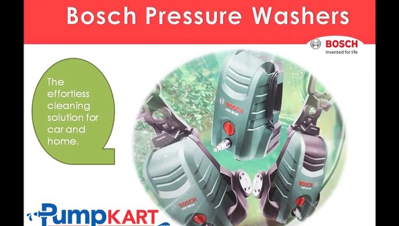 Bosch Pressure Washers | Car Washers Online - Pumpkart.com