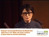 Moustic 2015 : Présentation du rapport du Conseil National du Numérique Jules Ferry 3.0 - Par Sophie Pène