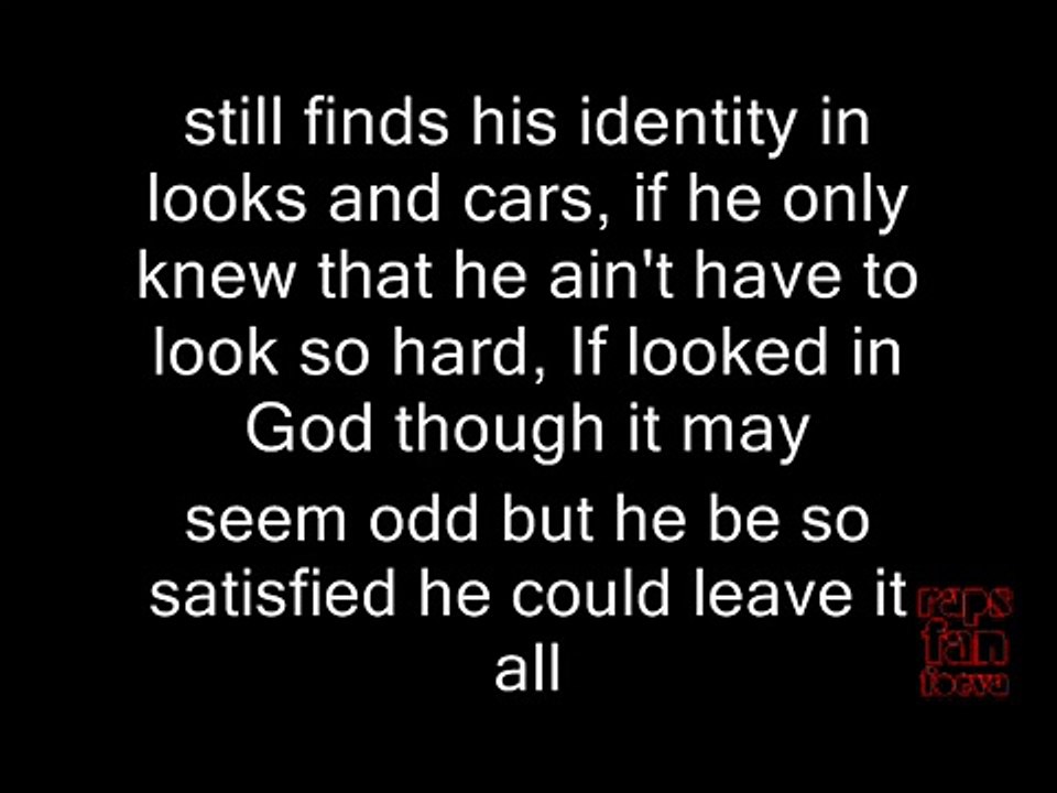 Lecrae-Identity Ft. Da T.R.U.T.H and J.R with Lyrics